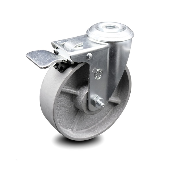 5 Inch Semi Steel Wheel Bolt Hole Caster with Total Lock Brake
